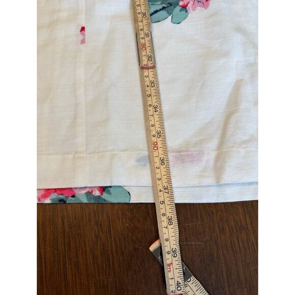 Joules Floral Linen Shift Dress Women 16 Beach Cruise Spring Easter Summer Stain - Picture 7 of 14